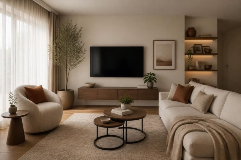 How to Fit a TV and Seating Into a Small Living Room