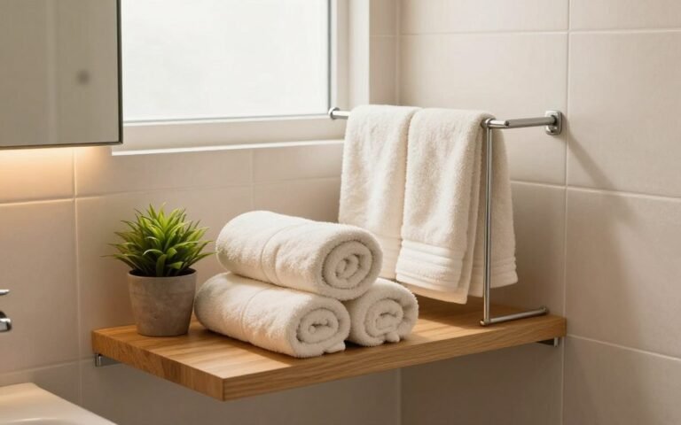 How to Store Towels in a Small Bathroom