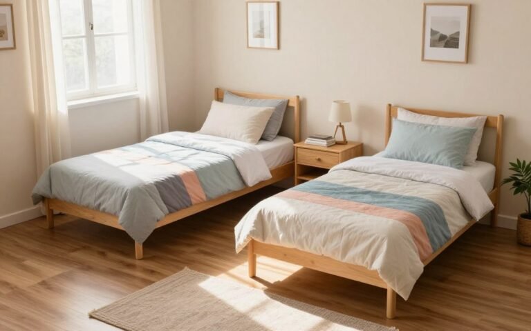 How to Fit Two Beds Into a Small Bedroom
