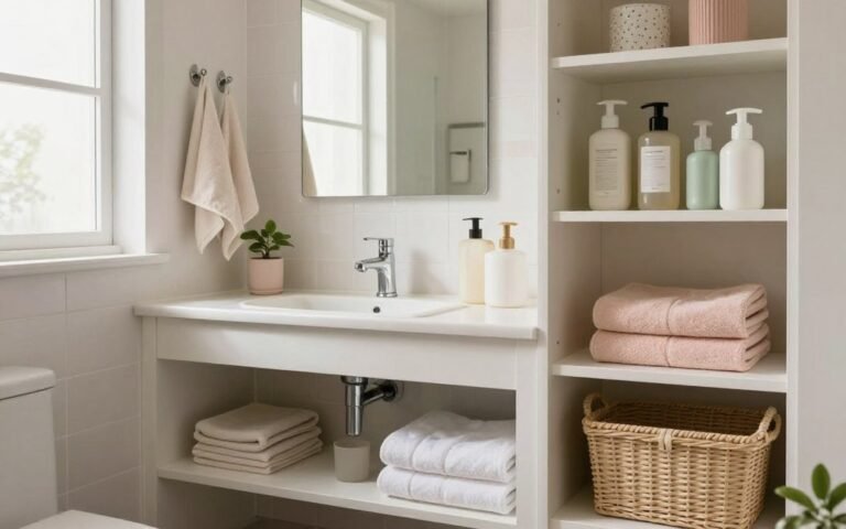 How to Organize a Small Bathroom With Limited Cabinet Space